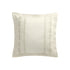 Gabrielle Ivory Leaf Embroidered 600 Thread Count Cotton Sateen Continental Square Pillowcases - Pair - daals