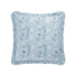 Jaipur Serenity Sky Blue Ruffle 210 Thread Count Cotton Percale Continental Square Pillowcases - Pair - daals