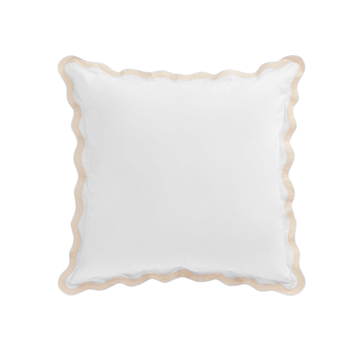 Lucinda Peach Melba Wave 300 Thread Count Cotton Percale Continental S ...