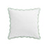 Lucinda Seafoam Green Wave 300 Thread Count Cotton Percale Continental Square Pillowcases - Pair - daals