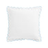 Margot Bluebell Blue Embroidered Scallop 300 Thread Count Cotton Percale Continental Square Pillowcases - Pair - daals