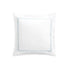 Milano Air Force Blue Knot Embroidered 600 Thread Count Cotton Sateen Continental Square Pillowcases - Pair - daals