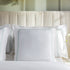 Milano Sea Spray Green Knot Embroidered 600 Thread Count Cotton Sateen Continental Square Pillowcases - Pair - daals