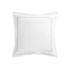 Milano Glacier Grey Knot Embroidered 600 Thread Count Cotton Sateen Continental Square Pillowcases - Pair - daals