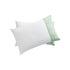 Elodie White & Seafoam Green Floral Embroidered 300 Thread Count Cotton Percale Regular Pillowcases - Pair - daals