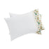 Flora & Fauna White Jacobean Floral Embroidered 300 Thread Count Cotton Percale Regular Pillowcases - Pair - daals