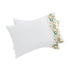 Flora & Fauna White Jacobean Floral Embroidered 300 Thread Count Cotton Percale Regular Pillowcases - Pair