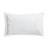 Meadow White Floral Embroidered 300 Thread Count Cotton Percale King Size Oxford Pillowcases - Pair