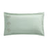 Meadow Seafoam Green Sprig Embroidered Linen Blend King Size Oxford Pillowcases - Pair - daals