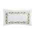 Flora & Fauna White Jacobean Floral Embroidered 300 Thread Count Cotton Percale King Size Oxford Pillowcases - Pair