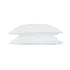 Margot Bluebell Blue Embroidered Scallop 300 Thread Count Cotton Percale Pillowcases - Pair - daals