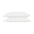 Margot Taupe Embroidered Scallop 300 Thread Count Cotton Percale Pillowcases - Pair - daals