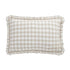 Matilda Beige Gingham Ruffle Linen Blend Pillowcases - Pair - daals