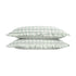 Matilda Sage Green Gingham Ruffle Linen Blend Pillowcases - Pair - daals