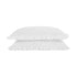 Matilda White Ruffle Linen Blend Pillowcases - Pair - daals