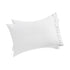 Adeline Moonshine Grey Floral Embroidered 600 Thread Count Cotton Sateen Regular Pillowcases - Pair - daals