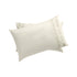Gabrielle Ivory Leaf Embroidered 600 Thread Count Cotton Sateen Regular Pillowcases - Pair - daals