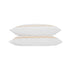 Lucinda Peach Melba Wave 300 Thread Count Cotton Percale Regular Pillowcases - Pair - daals