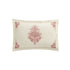 Isadora Garnet Red Damask Embroidered Linen Blend Regular Pillowcases - Pair