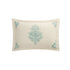 Isadora Teal Damask Embroidered Linen Blend Regular Pillowcases - Pair