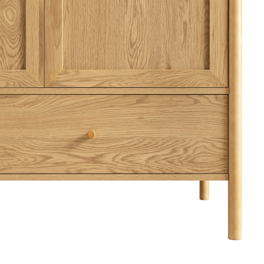 Linden Triple Wardrobe, Natural