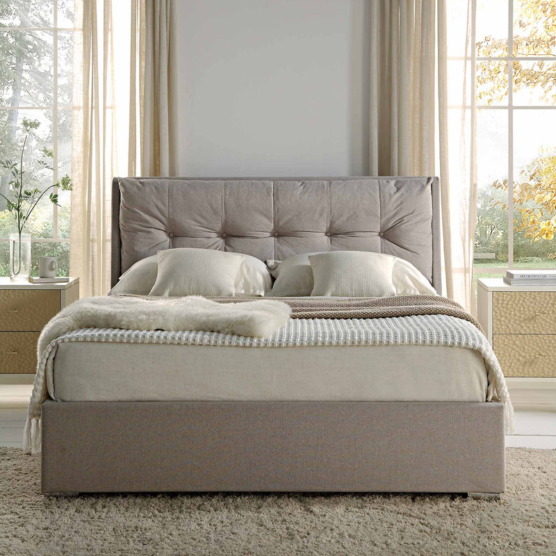 Hadley Stone Fabric Ottoman Storage Bed - daals