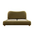 Egerie Curved Headboard Fudge Velvet Ottoman Storage Bed - daals