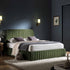 Helia Pleated Ottoman Storage Bed, Moss Green Velvet - daals