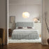 Helia Pleated Ottoman Storage Bed, Silver Grey Velvet - daals