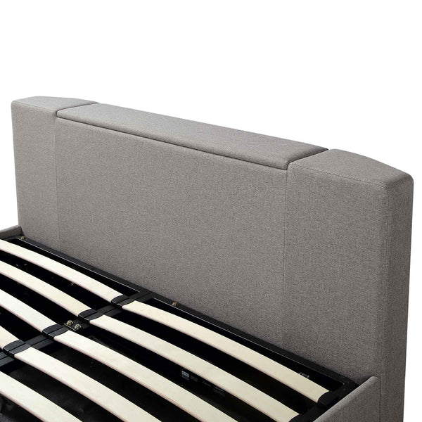 Wilton Grey Fabric Ottoman TV Bed