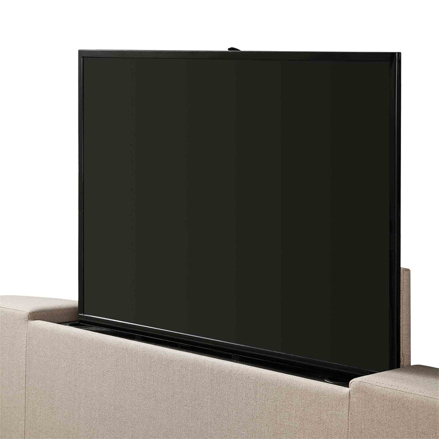 Wilton Warm Stone Fabric Ottoman TV Bed