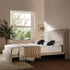Hampstead Taupe Boucle Curved Bed - daals