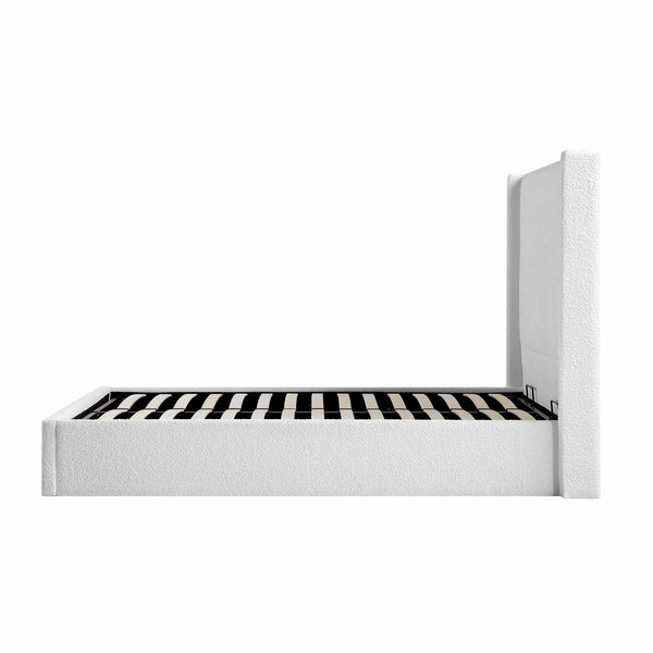 Wilton White Boucle Ottoman Storage Bed
