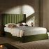 Wilton Moss Green Velvet Ottoman Storage Bed - daals