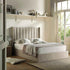 Wilton Warm Stone Fabric Ottoman Storage Bed - daals