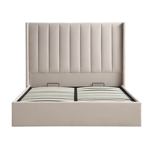 Wilton Champagne Velvet Ottoman Storage Bed