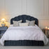 Hana Ottoman Storage Bed, Aegean Blue Velvet - daals