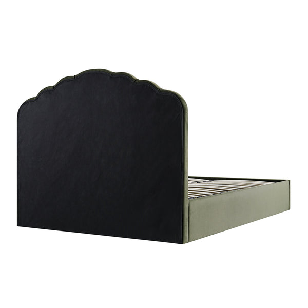 Hana Ottoman Storage Bed, Moss Green Velvet