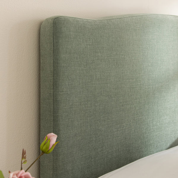 Chilworth Upholstered Ottoman Storage Bed, Water Green Chenille - daals