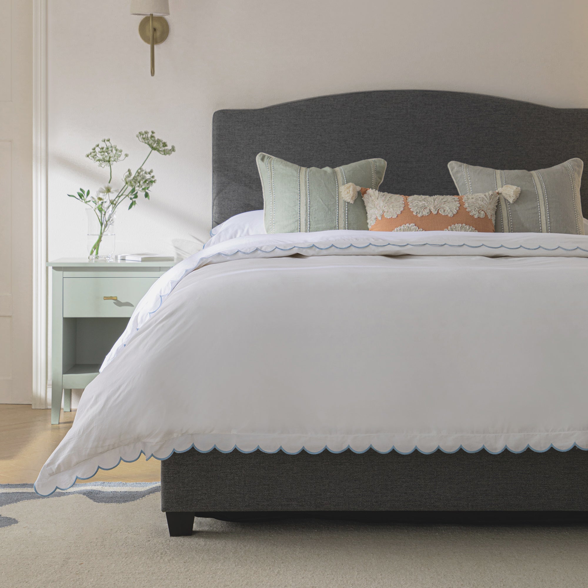 Chilworth Upholstered Ottoman Storage Bed, Dark Grey Weave Fabric