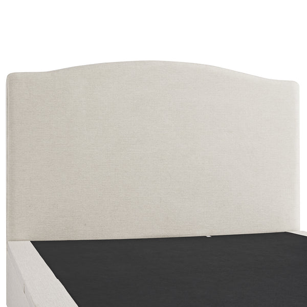 Chilworth Upholstered Ottoman Storage Bed, Ivory Weave Fabric