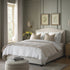 Chilworth Upholstered Ottoman Storage Bed, Ivory Weave Fabric - daals