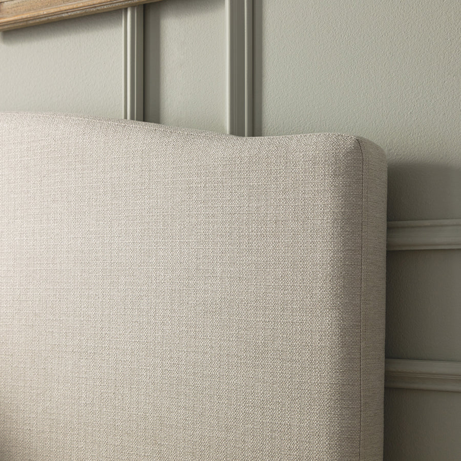 Chilworth Upholstered Ottoman Storage Bed, Ivory Weave Fabric