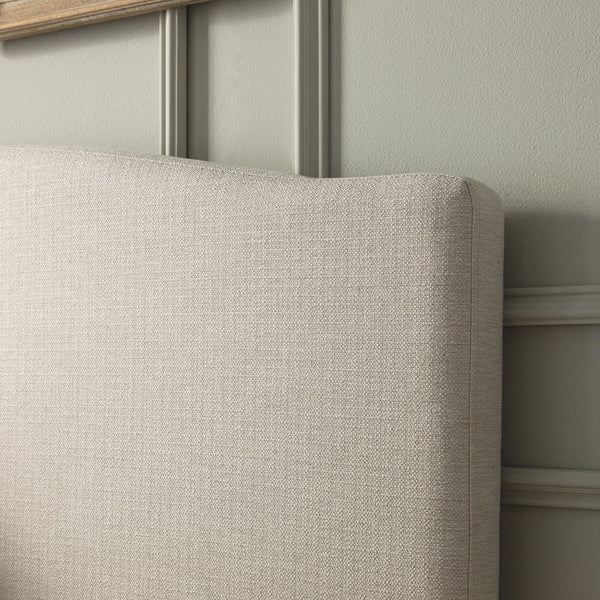 Chilworth Upholstered Ottoman Storage Bed, Ivory Weave Fabric