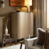 Gramercy Curved-Front Highboard, Beige Oak - daals