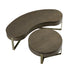 Gramercy Kidney-Round Storage Coffee Table Set, Smoked Grey Oak