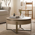 Gramercy Round Storage Coffee Table, Beige Oak