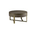 Gramercy Round Storage Coffee Table, Smoked Grey Oak