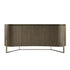 Gramercy Large Curved-Front 4-Door Sideboard, Smoked Grey Oak