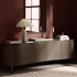 Gramercy Large 180cm Curved-Front TV Unit, Smoked Grey Oak